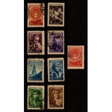 1948 - Sovjetunionen - AFA 1222-1229 - Frimærke - Stemplet.